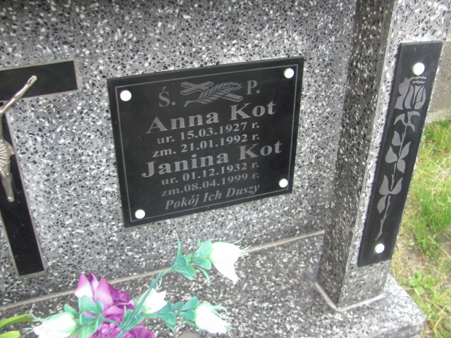 Anna Kot 1927 Jarosław - Grobonet - Wyszukiwarka osób pochowanych