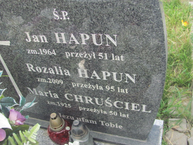 Rozalia Hapun 1916 Jarosław - Grobonet - Wyszukiwarka osób pochowanych