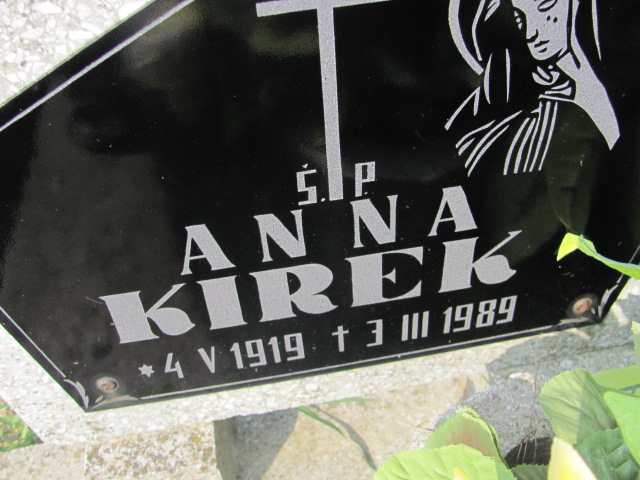 Anna Kirek 1919 Jarosław - Grobonet - Wyszukiwarka osób pochowanych