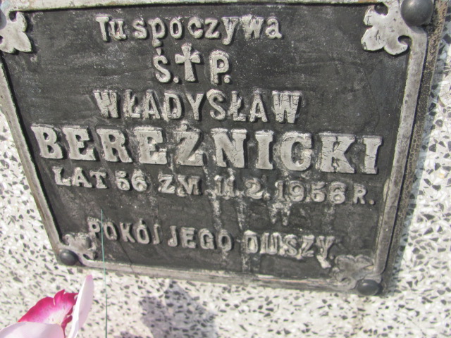 Władysław Bereźnicki 1900 Jarosław - Grobonet - Wyszukiwarka osób pochowanych