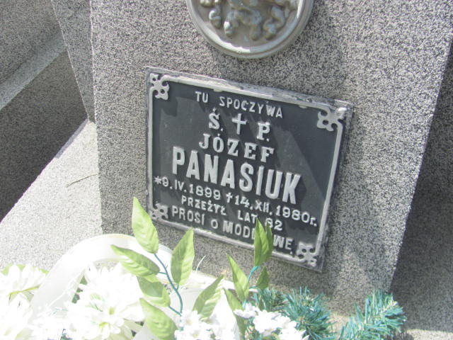 Józef Panasiuk 1899 Jarosław - Grobonet - Wyszukiwarka osób pochowanych