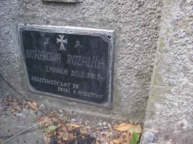 Rozalia Nowak 1890 Jarosław - Grobonet - Wyszukiwarka osób pochowanych