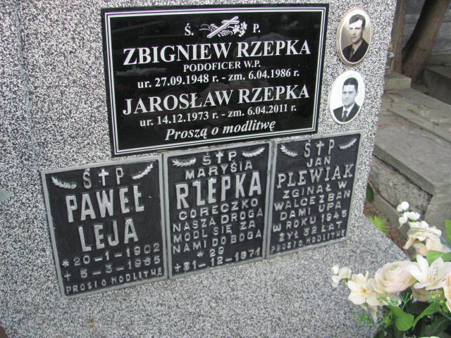 Jarosław Rzepka 1973 Jarosław - Grobonet - Wyszukiwarka osób pochowanych