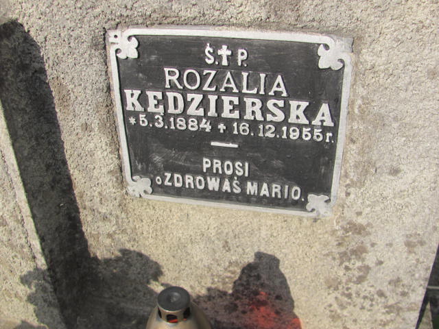 Rozalia Kędzierska 1884 Jarosław - Grobonet - Wyszukiwarka osób pochowanych