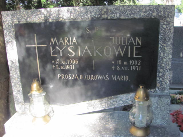 Maria Łysiak 1906 Jarosław - Grobonet - Wyszukiwarka osób pochowanych