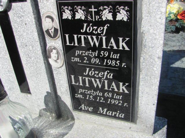 Józefa Litwiak 1924 Jarosław - Grobonet - Wyszukiwarka osób pochowanych