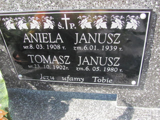 Tomasz Janusz 1902 Jarosław - Grobonet - Wyszukiwarka osób pochowanych