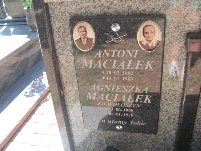 Antoni Maciałek 1882 Jarosław - Grobonet - Wyszukiwarka osób pochowanych