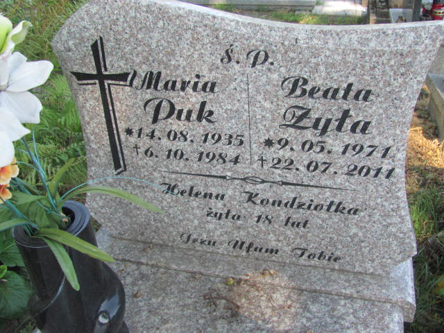 Maria Puk 1935 Jarosław - Grobonet - Wyszukiwarka osób pochowanych