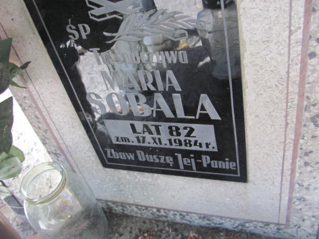 Maria Sobala 1901 Jarosław - Grobonet - Wyszukiwarka osób pochowanych