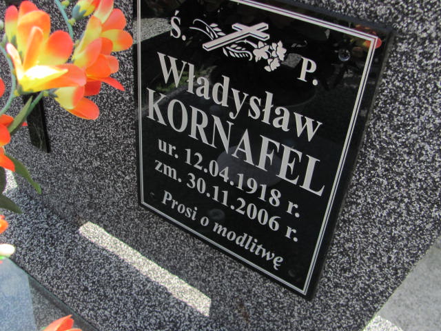 Władysław Kornafel 1918 Jarosław - Grobonet - Wyszukiwarka osób pochowanych