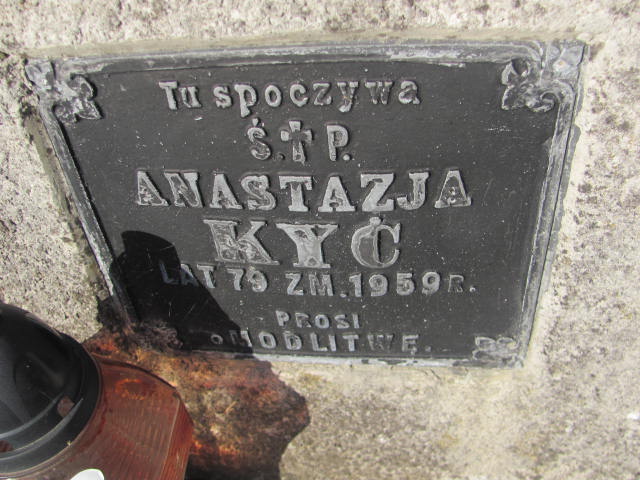 Anastazja Kyć 1879 Jarosław - Grobonet - Wyszukiwarka osób pochowanych