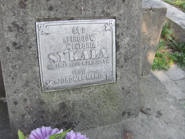 Wiktoria Sykała 1898 Jarosław - Grobonet - Wyszukiwarka osób pochowanych
