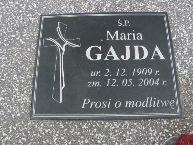 Maria Gajda 1909 Jarosław - Grobonet - Wyszukiwarka osób pochowanych