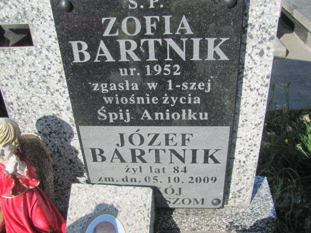 Józef Bartnik 1926 Jarosław - Grobonet - Wyszukiwarka osób pochowanych