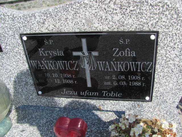 Zofia Wańkowicz 1908 Jarosław - Grobonet - Wyszukiwarka osób pochowanych