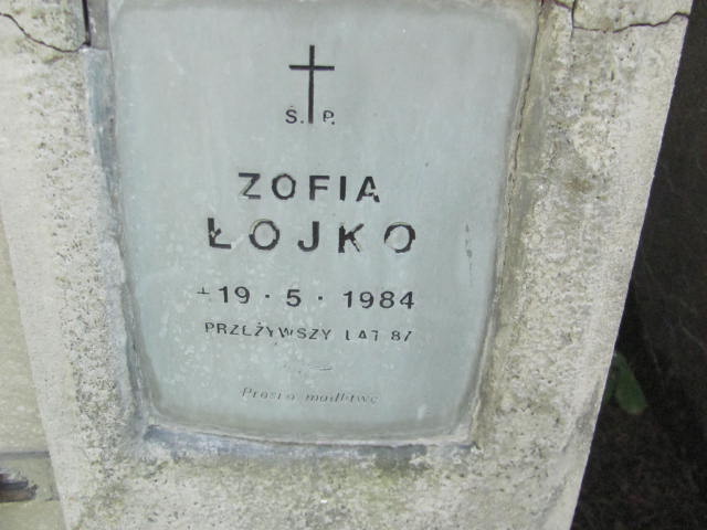 Zofia Łojko 1897 Jarosław - Grobonet - Wyszukiwarka osób pochowanych