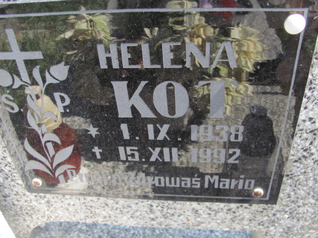 Helena Kot 1938 Jarosław - Grobonet - Wyszukiwarka osób pochowanych
