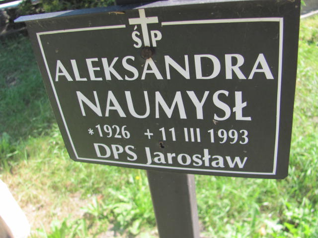 Aleksandra Naumysł 1926 Jarosław - Grobonet - Wyszukiwarka osób pochowanych