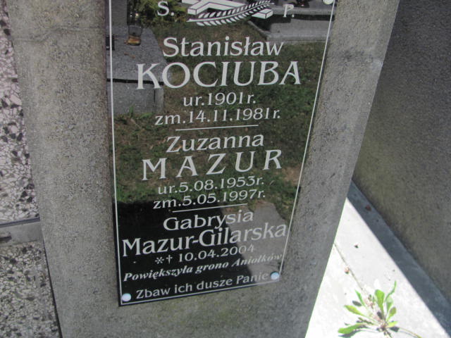 Zuzanna Mazur 1953 Jarosław - Grobonet - Wyszukiwarka osób pochowanych