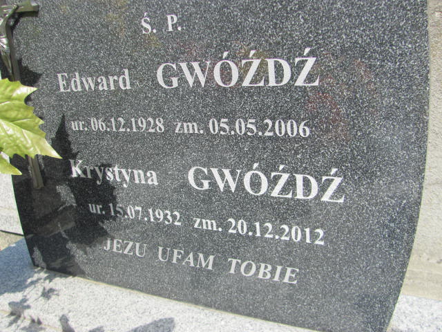 Edward Gwóźdź 1928 Jarosław - Grobonet - Wyszukiwarka osób pochowanych