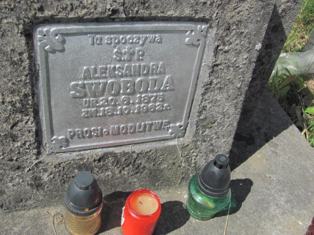 Aleksandra Swoboda 1875 Jarosław - Grobonet - Wyszukiwarka osób pochowanych