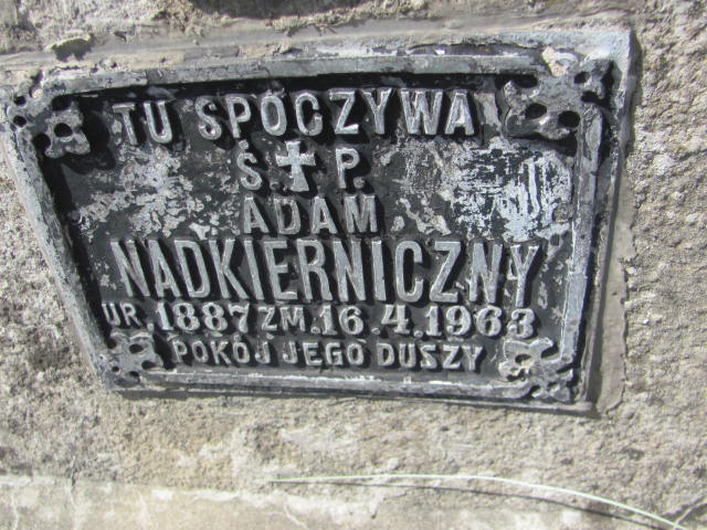 Adam Nadkierniczny 1887 Jarosław - Grobonet - Wyszukiwarka osób pochowanych