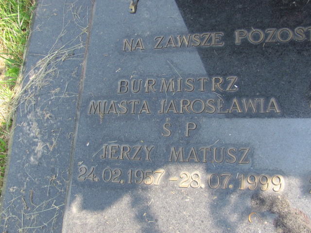 Jerzy Matusz 1957 Jarosław - Grobonet - Wyszukiwarka osób pochowanych