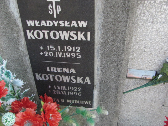 Irena Kotowska 1922 Jarosław - Grobonet - Wyszukiwarka osób pochowanych