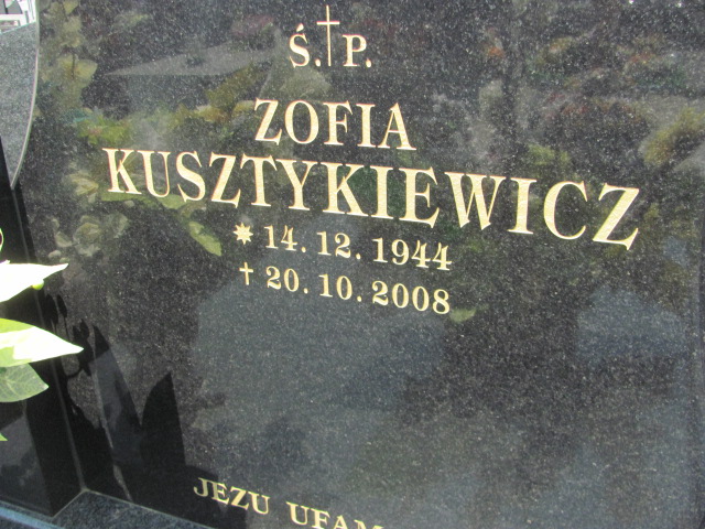 Zofia Kusztykiewicz 1944 Jarosław - Grobonet - Wyszukiwarka osób pochowanych