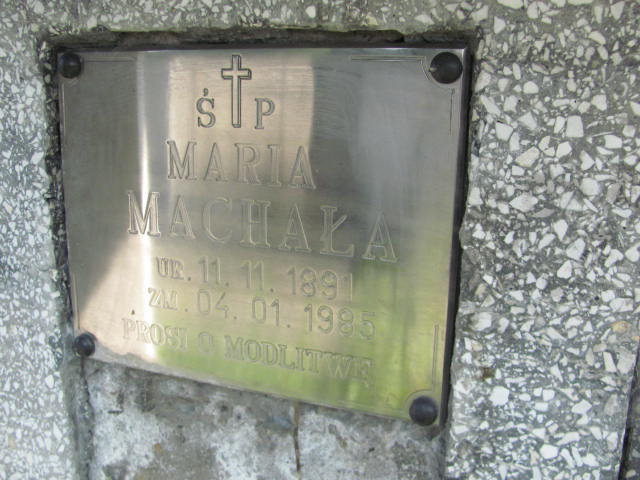 Maria Machała 1891 Jarosław - Grobonet - Wyszukiwarka osób pochowanych