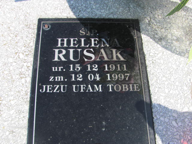 Helena Rusak 1911 Jarosław - Grobonet - Wyszukiwarka osób pochowanych