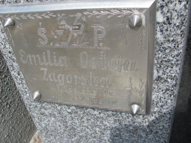 Emilia Zagórska Ostoja 1910 Jarosław - Grobonet - Wyszukiwarka osób pochowanych