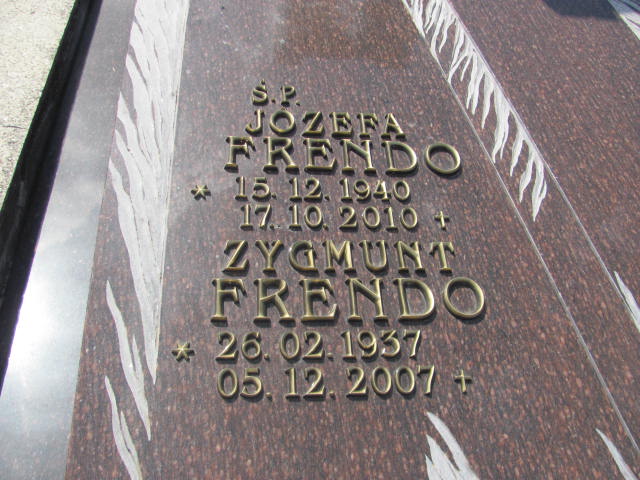 Józefa Frendo 1940 Jarosław - Grobonet - Wyszukiwarka osób pochowanych