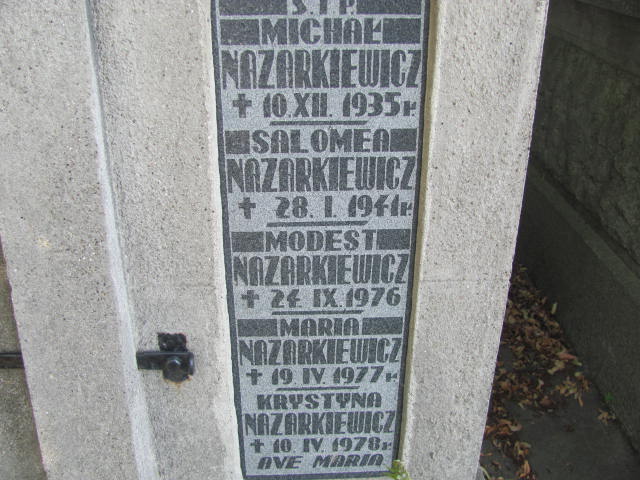 Krystyna Nazarkiewicz 1892 Jarosław - Grobonet - Wyszukiwarka osób pochowanych