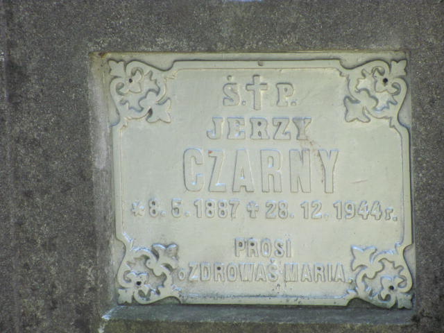 Jerzy Czarny 1887 Jarosław - Grobonet - Wyszukiwarka osób pochowanych