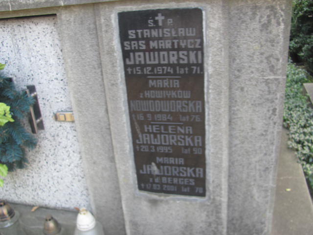 Stanisław Jaworski Sas Martycz 1903 Jarosław - Grobonet - Wyszukiwarka osób pochowanych