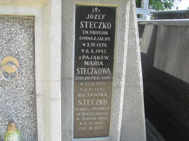 Maria Steczko 1875 Jarosław - Grobonet - Wyszukiwarka osób pochowanych