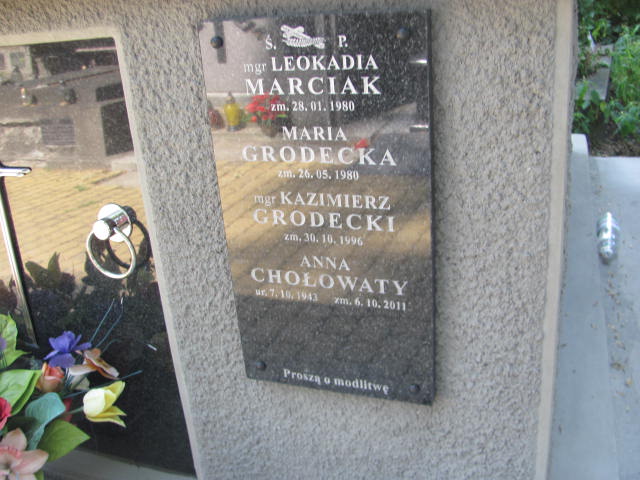 Maria Grodecka 1913 Jarosław - Grobonet - Wyszukiwarka osób pochowanych