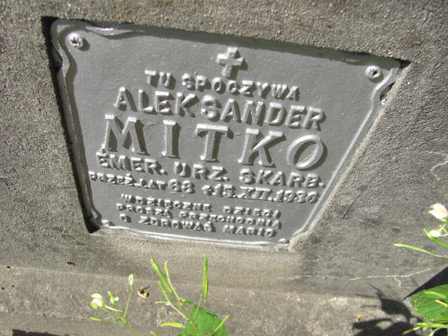 Aleksander Mitko Jarosław - Grobonet - Wyszukiwarka osób pochowanych