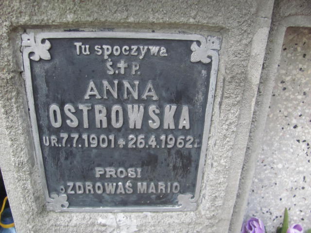 Anna Ostrowska 1901 Jarosław - Grobonet - Wyszukiwarka osób pochowanych