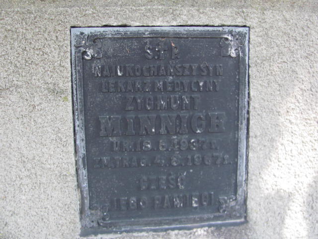 Zygmunt Minnich 1937 Jarosław - Grobonet - Wyszukiwarka osób pochowanych