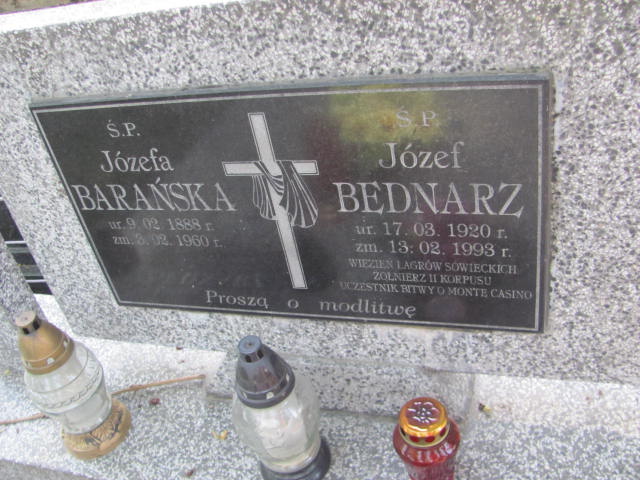 Józef Bednarz 1920 Jarosław - Grobonet - Wyszukiwarka osób pochowanych