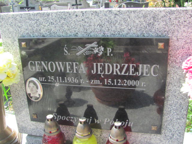 Genowefa Jędrzejec 1936 Jarosław - Grobonet - Wyszukiwarka osób pochowanych
