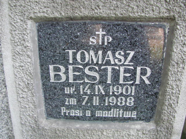 Tomasz Bester 1901 Jarosław - Grobonet - Wyszukiwarka osób pochowanych