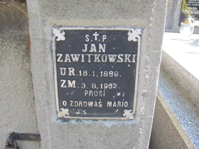 Jan Zawitkowski 1889 Jarosław - Grobonet - Wyszukiwarka osób pochowanych