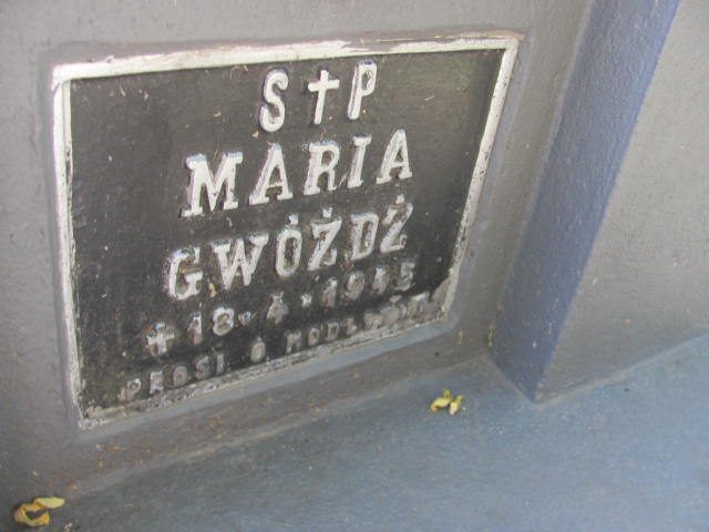 Maria Gwóźdź Jarosław - Grobonet - Wyszukiwarka osób pochowanych