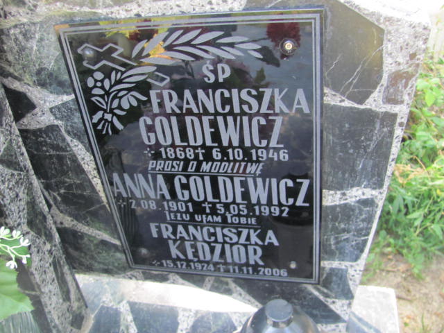 Franciszka Kędzior 1924 Jarosław - Grobonet - Wyszukiwarka osób pochowanych