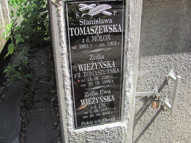 Stanisława Tomaszewska 1891 Jarosław - Grobonet - Wyszukiwarka osób pochowanych