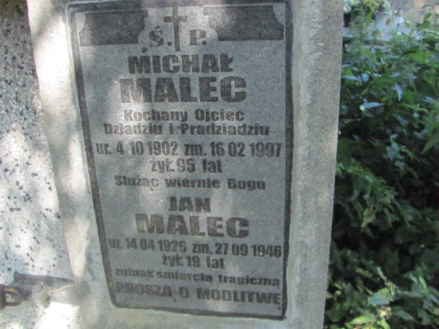 Michał Malec 1902 Jarosław - Grobonet - Wyszukiwarka osób pochowanych